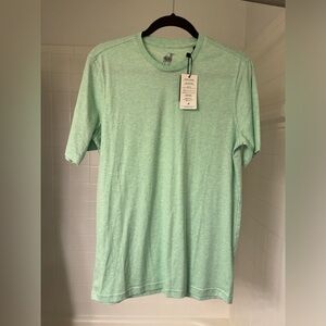 Raffi Aqua Cotton "Lafayette" Tee Shirt in Mint
